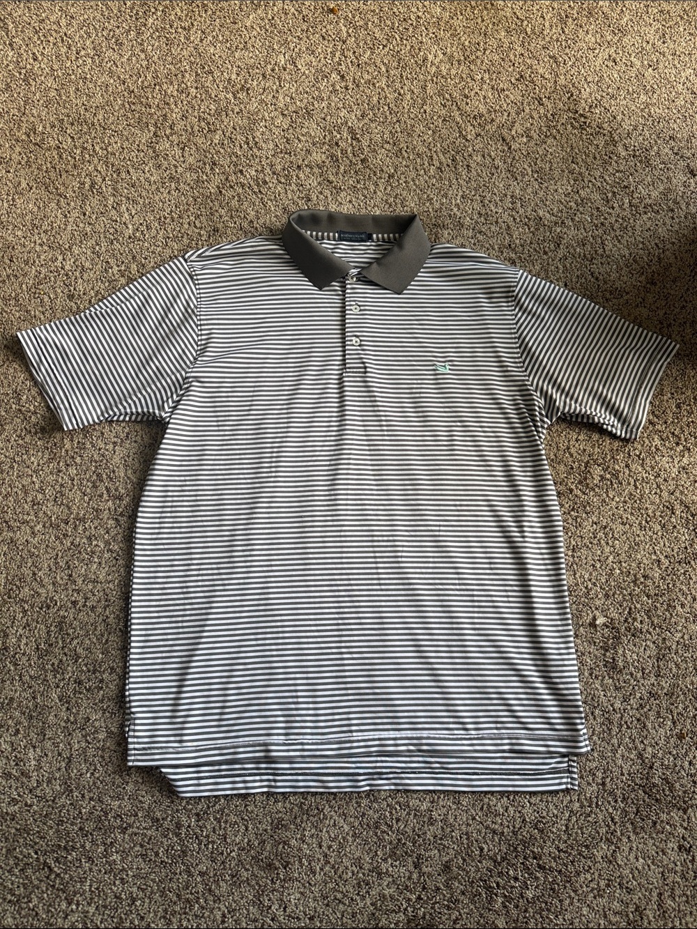 Men’s Southern Marsh striped polo sz L